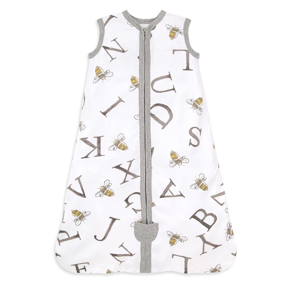 Burts Bees Baby Beekeeper Alphabet Bee Wearable Blanket Sleeveless Size M